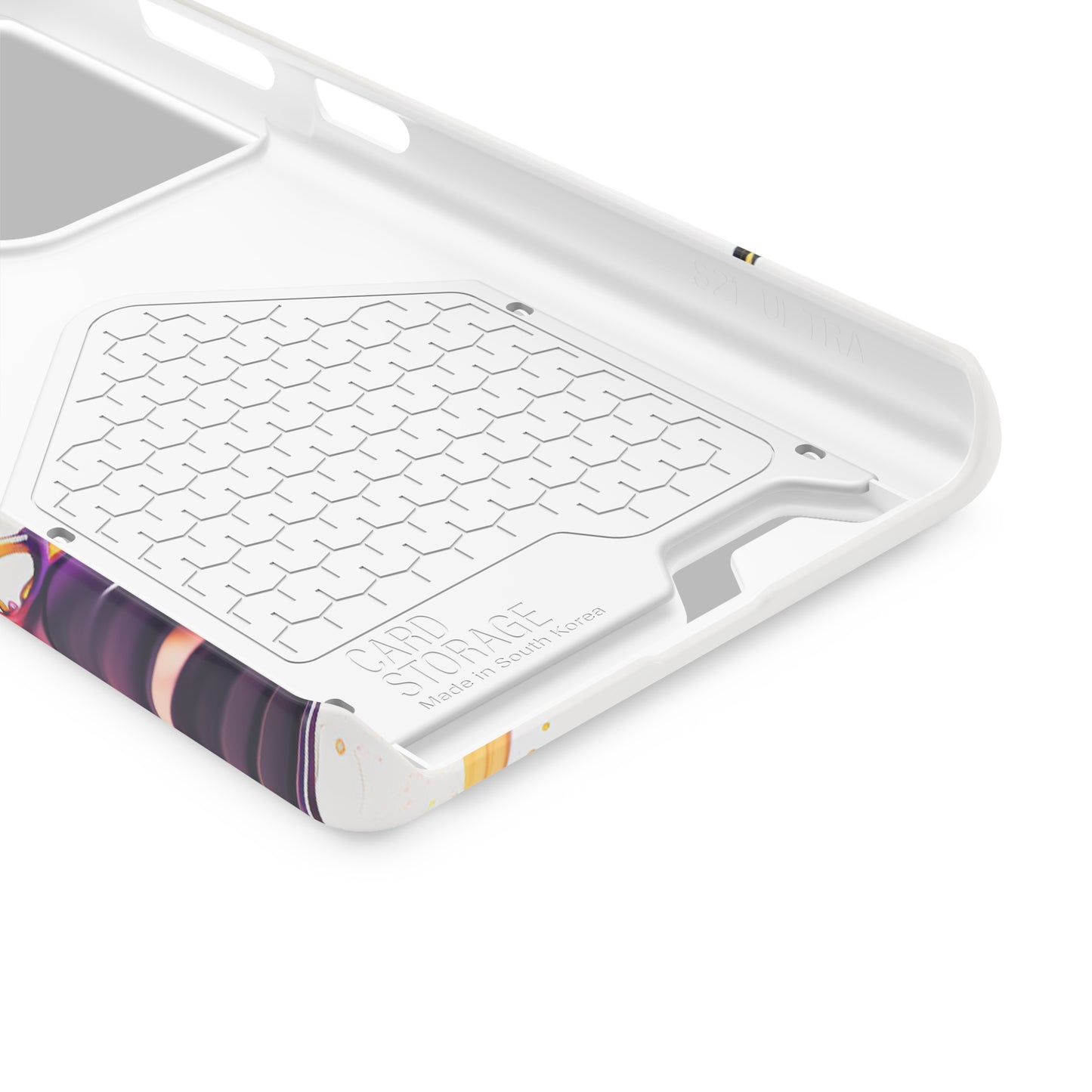 Hummingbird Drip Paint Phone Case With Card Holder