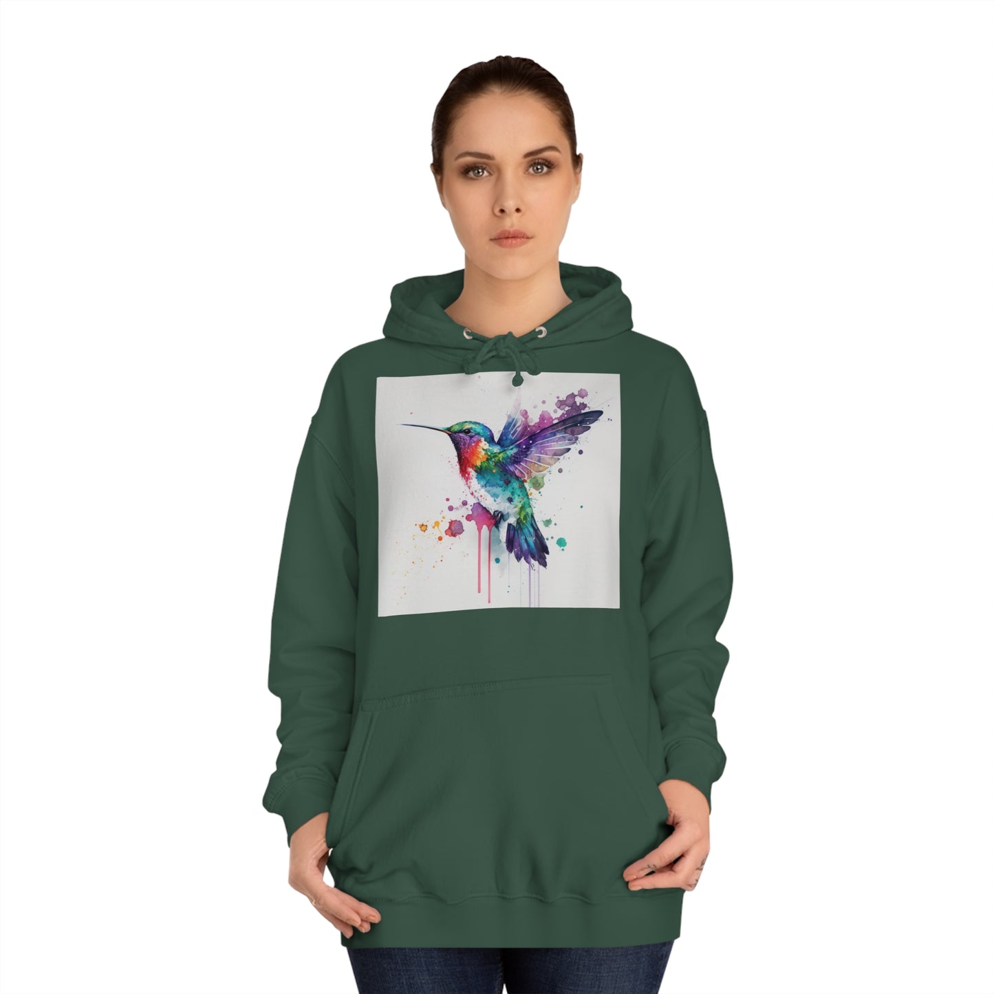 Hummingbird Watercolor Hoodie