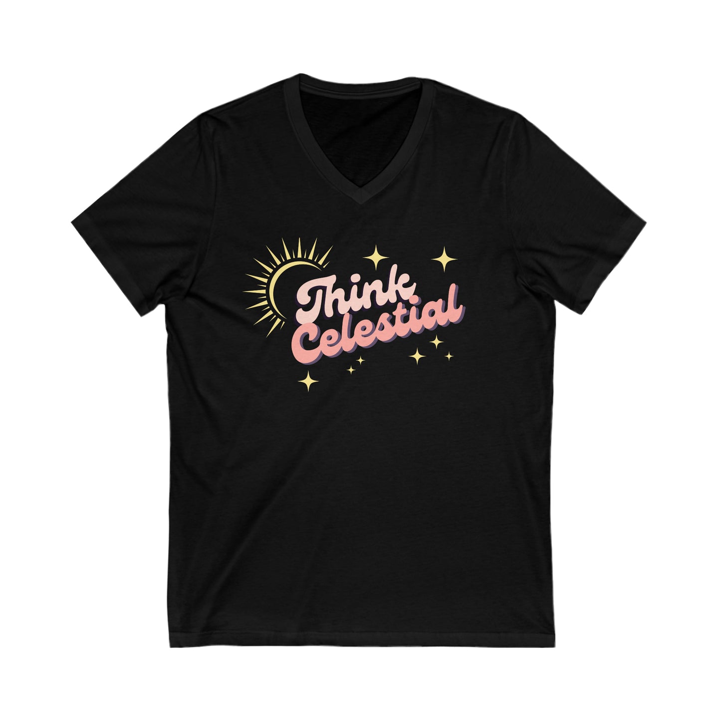 Think Celestial V-Neck Tee