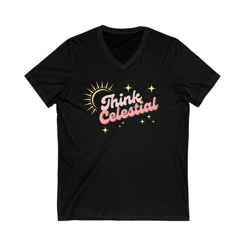 Think Celestial V-Neck Tee