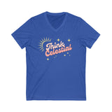 Think Celestial V-Neck Tee