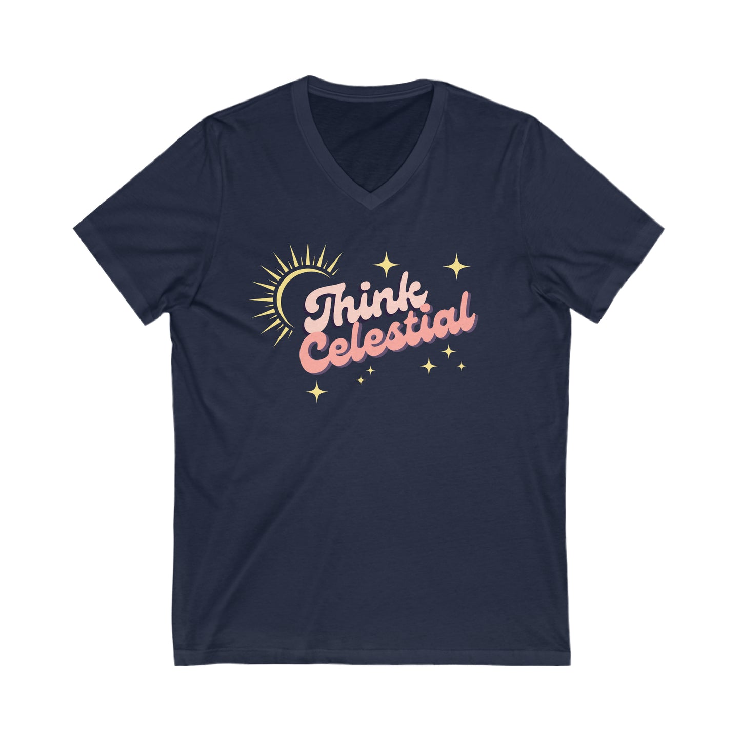 Think Celestial V-Neck Tee