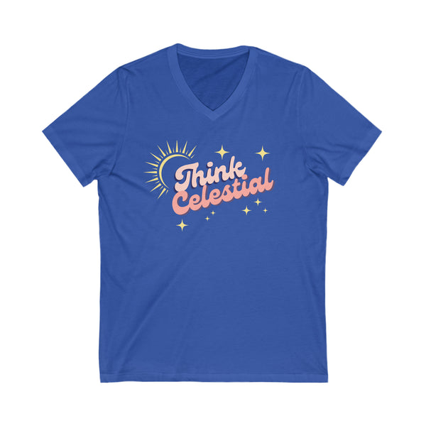 Think Celestial V-Neck Tee