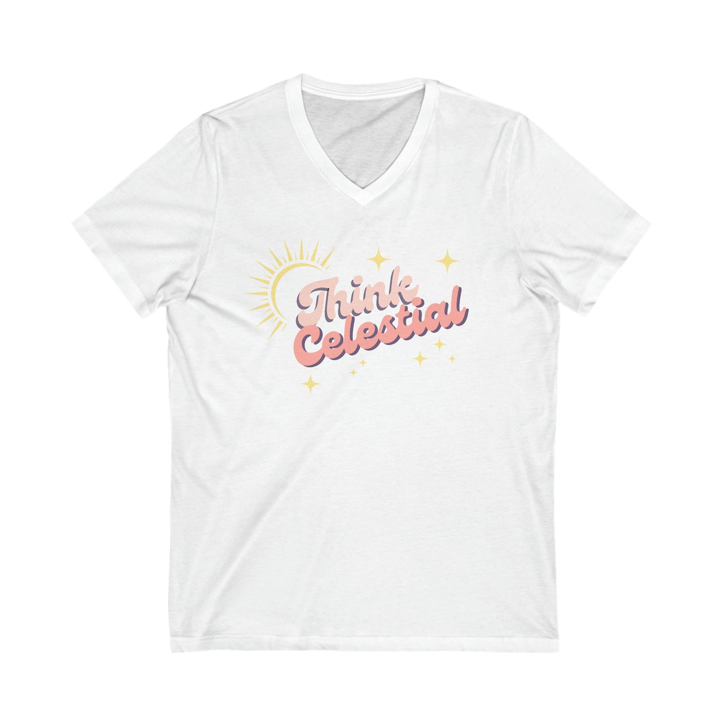 Think Celestial V-Neck Tee