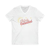 Think Celestial V-Neck Tee