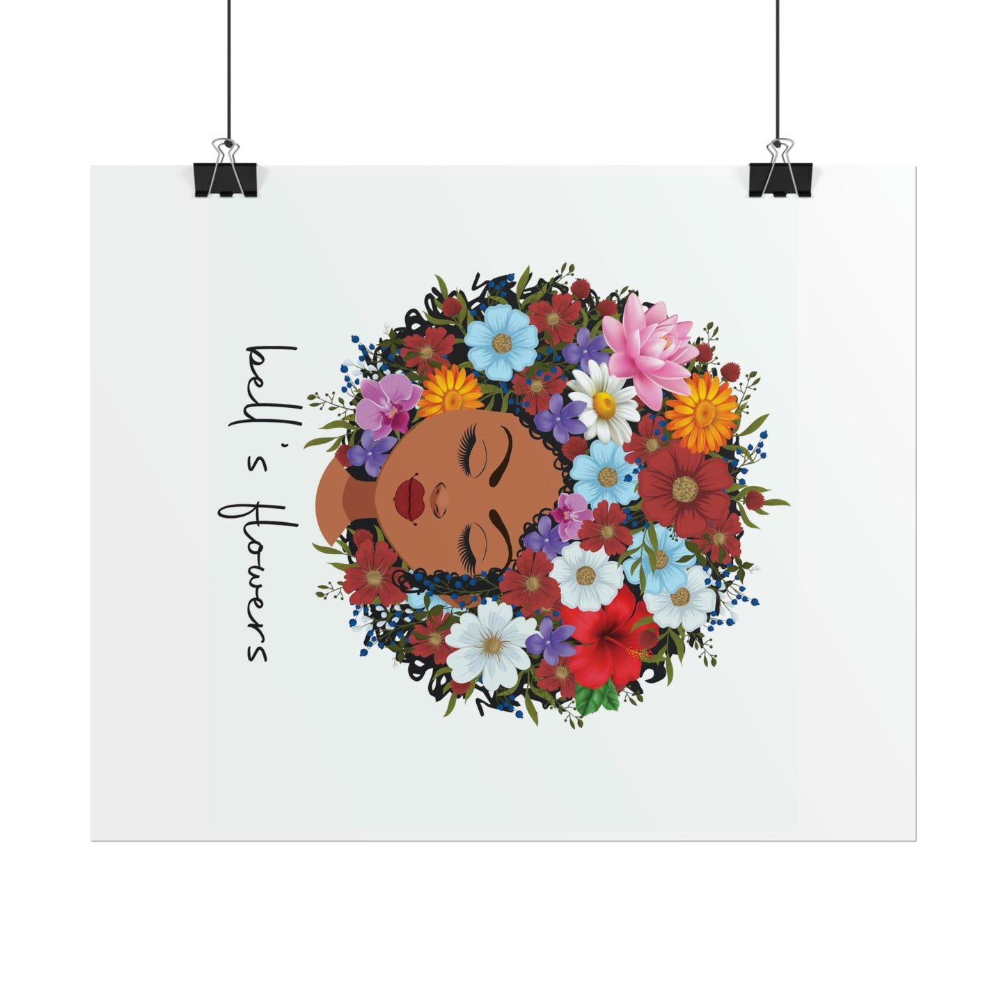 bell's flowers original logo Rolled Poster
