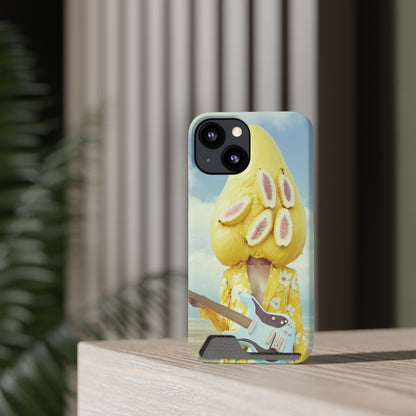 False Banana Phone Case With Card Holder