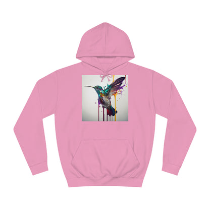 Hummingbird Drip Paint Hoodie