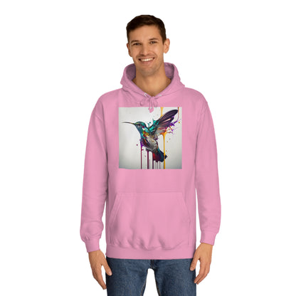 Hummingbird Drip Paint Hoodie