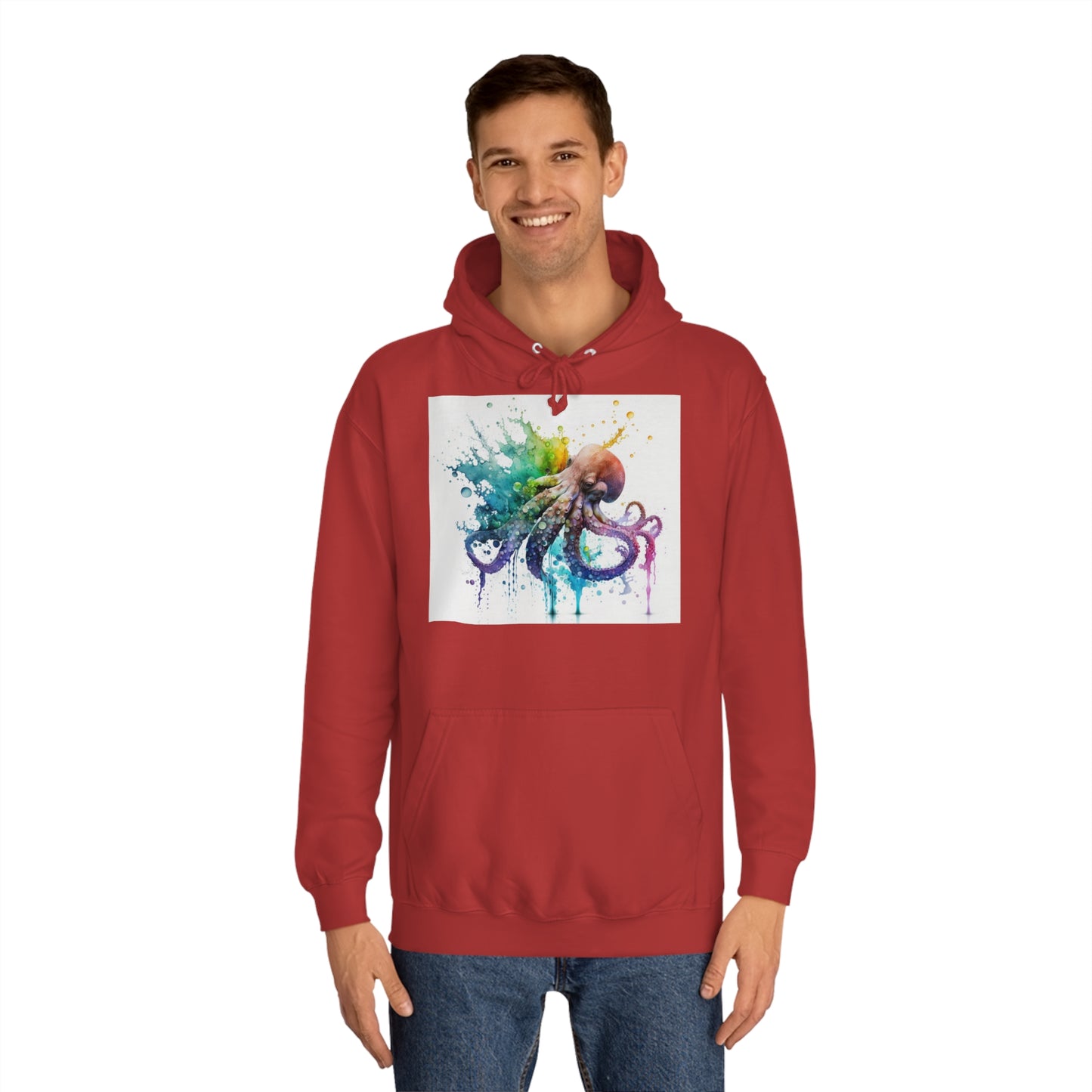 Octopus Drip Paint Hoodie