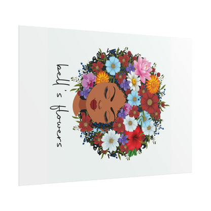 bell's flowers original logo Rolled Poster