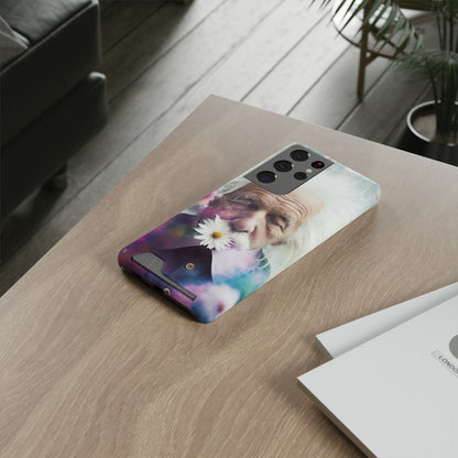 bell's flowers Einstein Phone Case With Card Holder