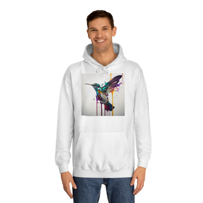 Hummingbird Drip Paint Hoodie
