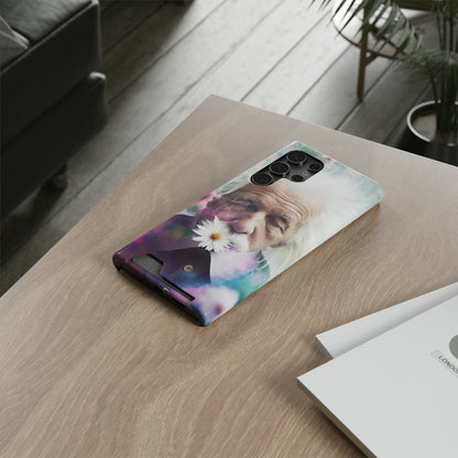 bell's flowers Einstein Phone Case With Card Holder