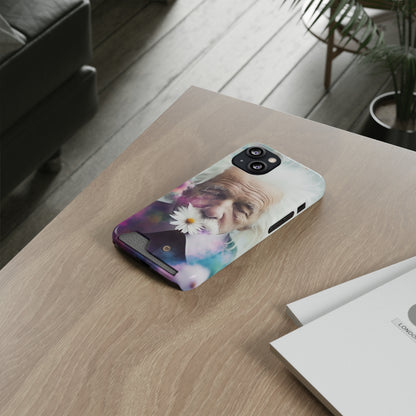 bell's flowers Einstein Phone Case With Card Holder