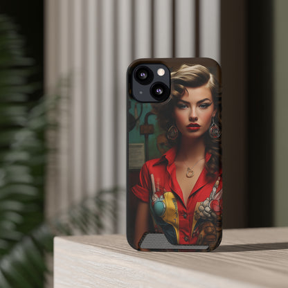 bell as Mechanic Girl Phone Case With Card Holder