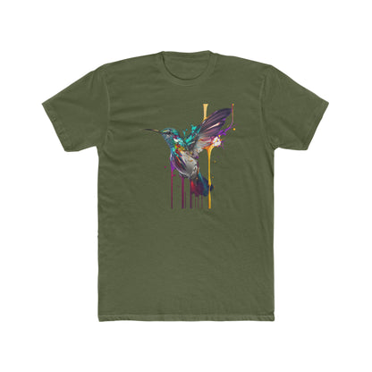 Hummingbird Drip Paint Style