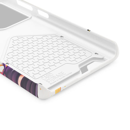 Hummingbird Drip Paint Phone Case With Card Holder