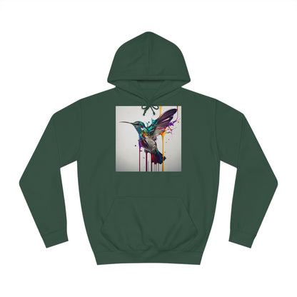 Hummingbird Drip Paint Hoodie