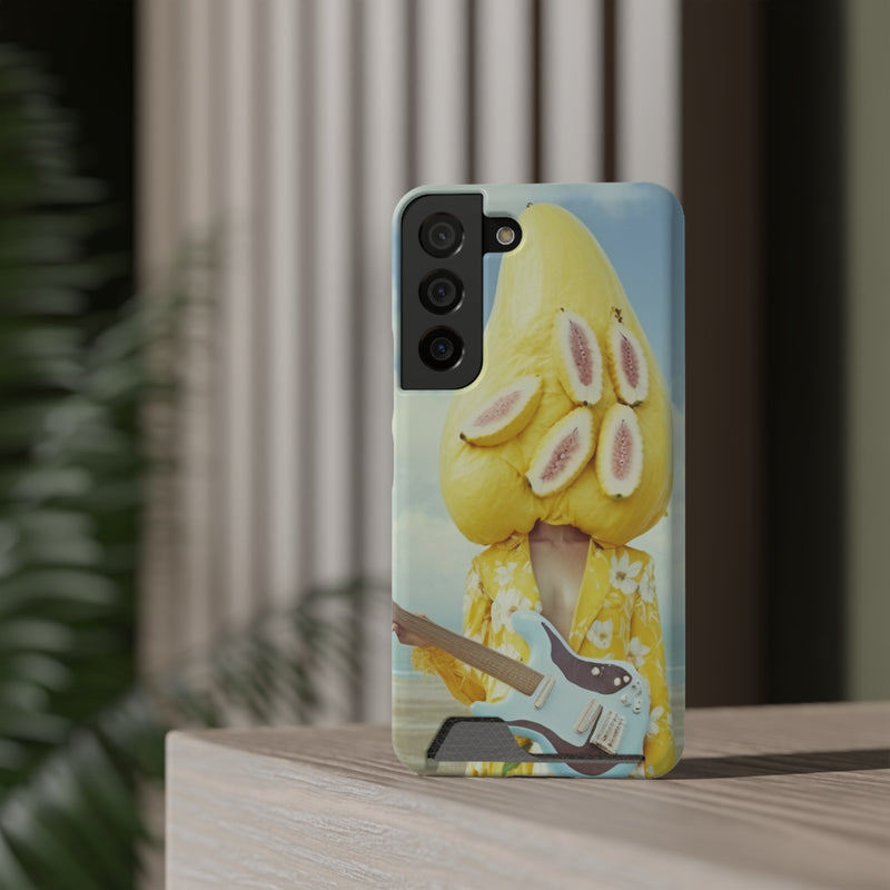 False Banana Phone Case With Card Holder