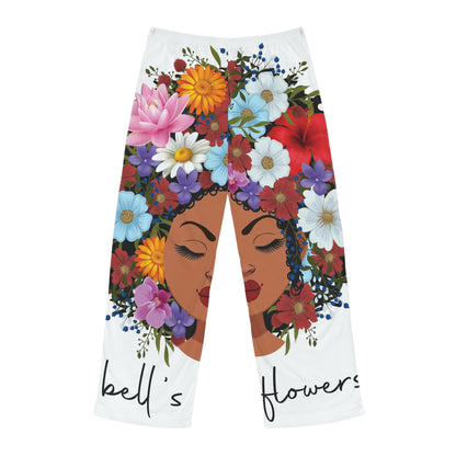bell's flowers original logo pajama pants
