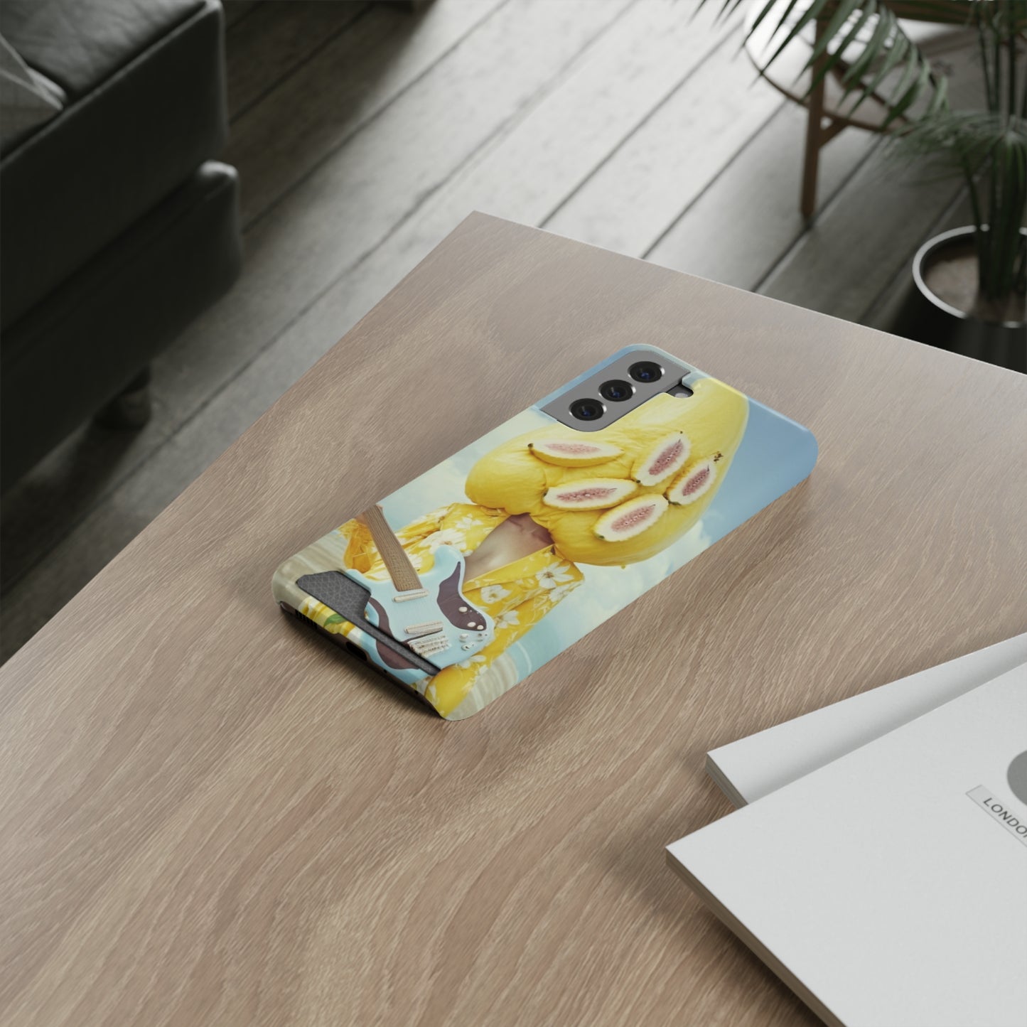 False Banana Phone Case With Card Holder