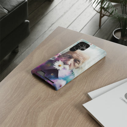 bell's flowers Einstein Phone Case With Card Holder