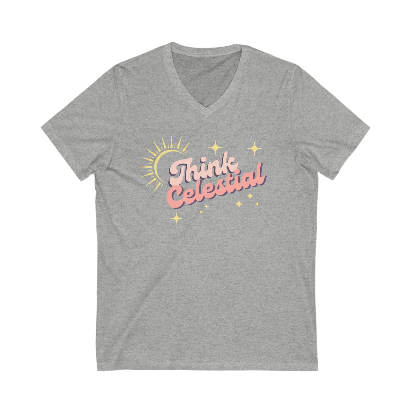 Think Celestial V-Neck Tee