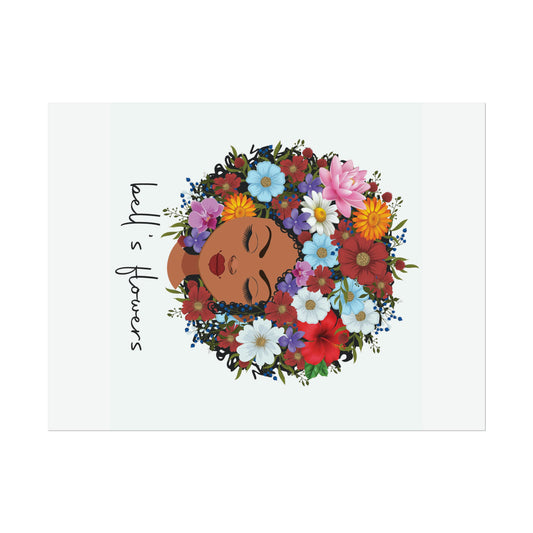bell's flowers original logo Rolled Poster