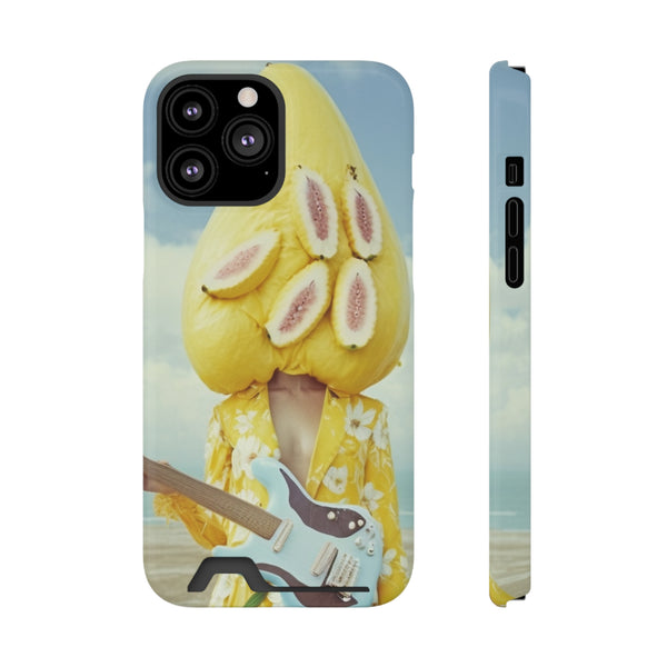 False Banana Phone Case With Card Holder