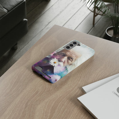 bell's flowers Einstein Phone Case With Card Holder